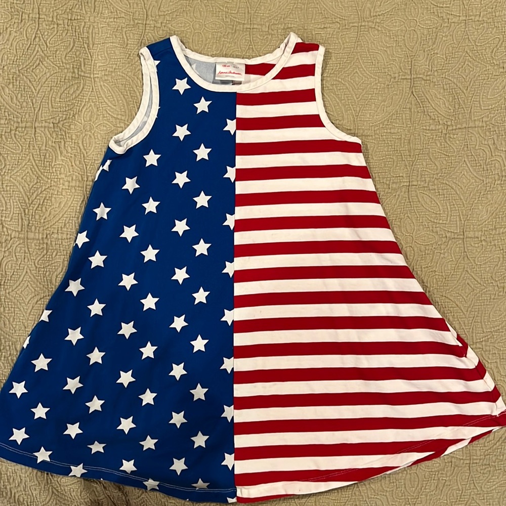 Size 6-7 Hanna Andersson July 4th dress